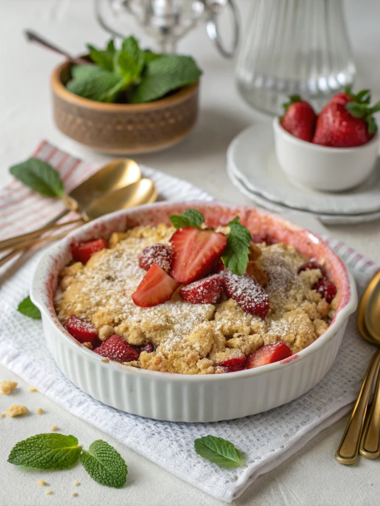 Strawberry Rhubarb Crumble